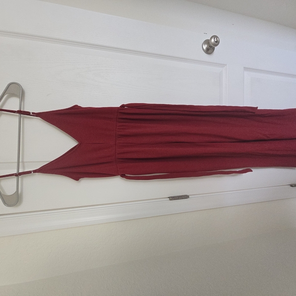 Elegant Burgundy Jumpsuit - Picture 3 of 3